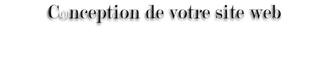 Conception de votre site web